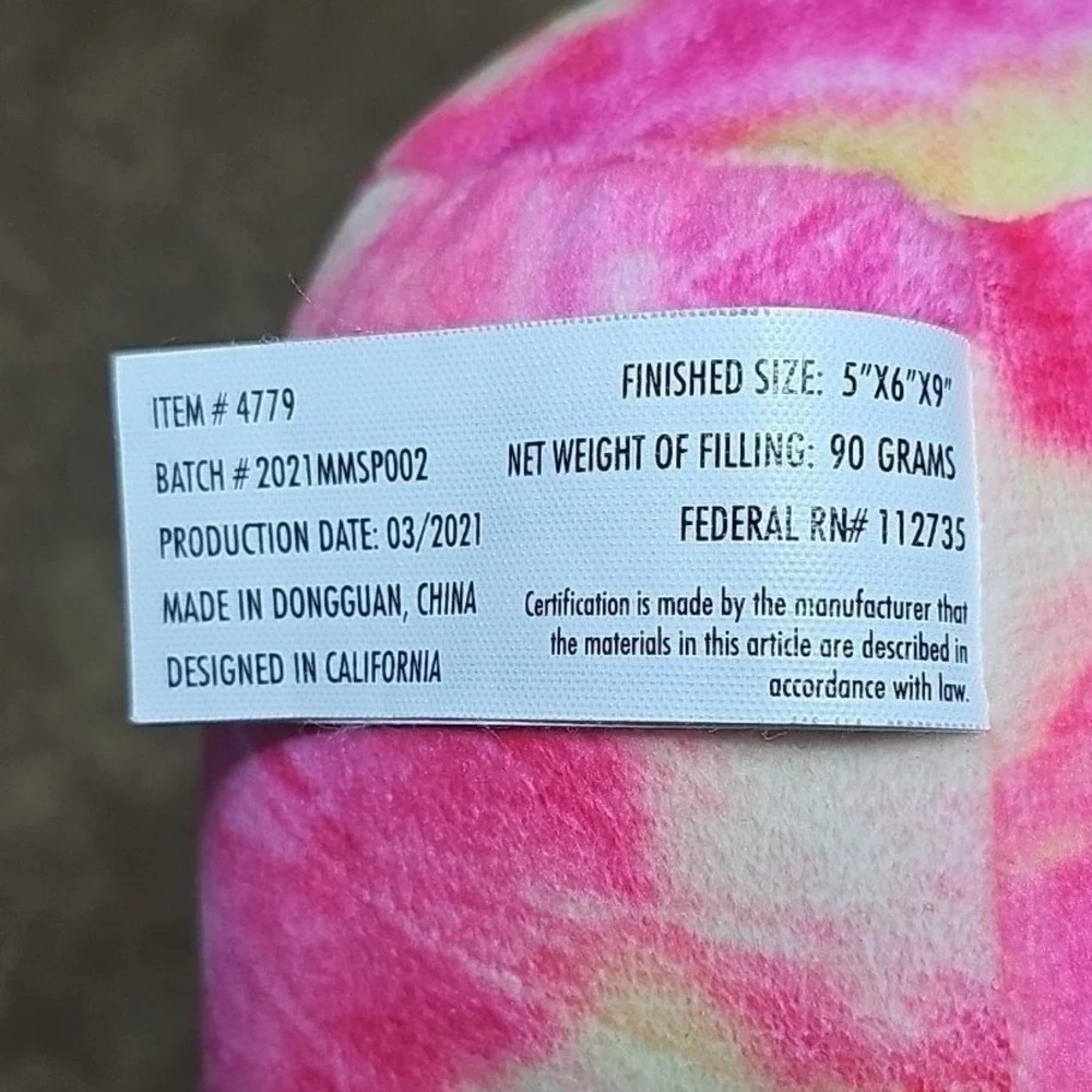 Moosh Moosh Slumber Unicorn Plush‎ Pink Tie-Dye 9